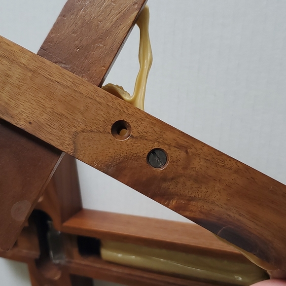 Vintage Wooden Crucifix Sick Call Last Rites - Picture 10 of 11